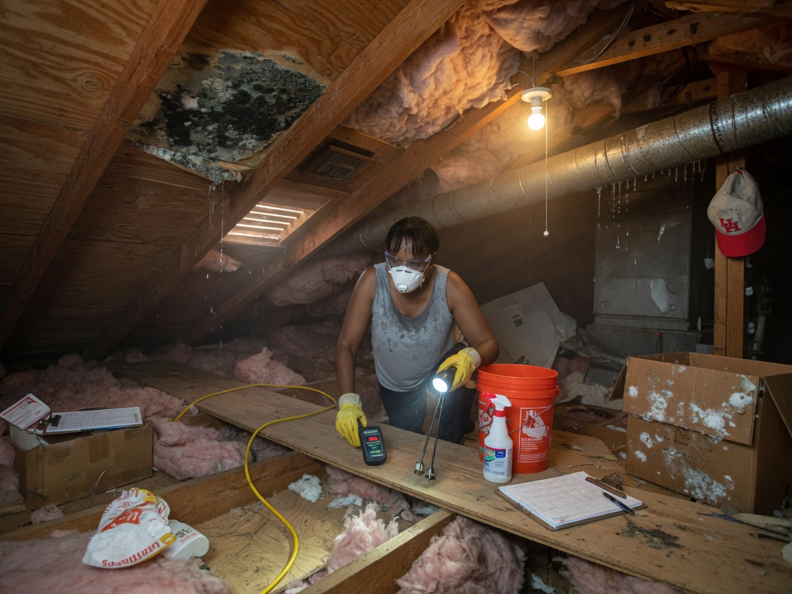 Checking Attics for Mold in Houston's Summer Humidity